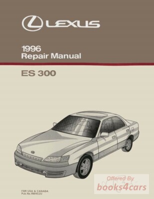 view cover of 1996 ES300 Shop Service Repair Manual by Lexus for ES 300