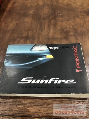 view cover of 1996 Sunfire Owners manual by Pontiac