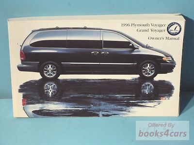 view cover of 1996 Voyager Owners manual by Plymouth (covers Grand Voyager also)