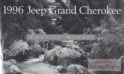 view cover of 1996 Cherokee Owners manual by Jeep