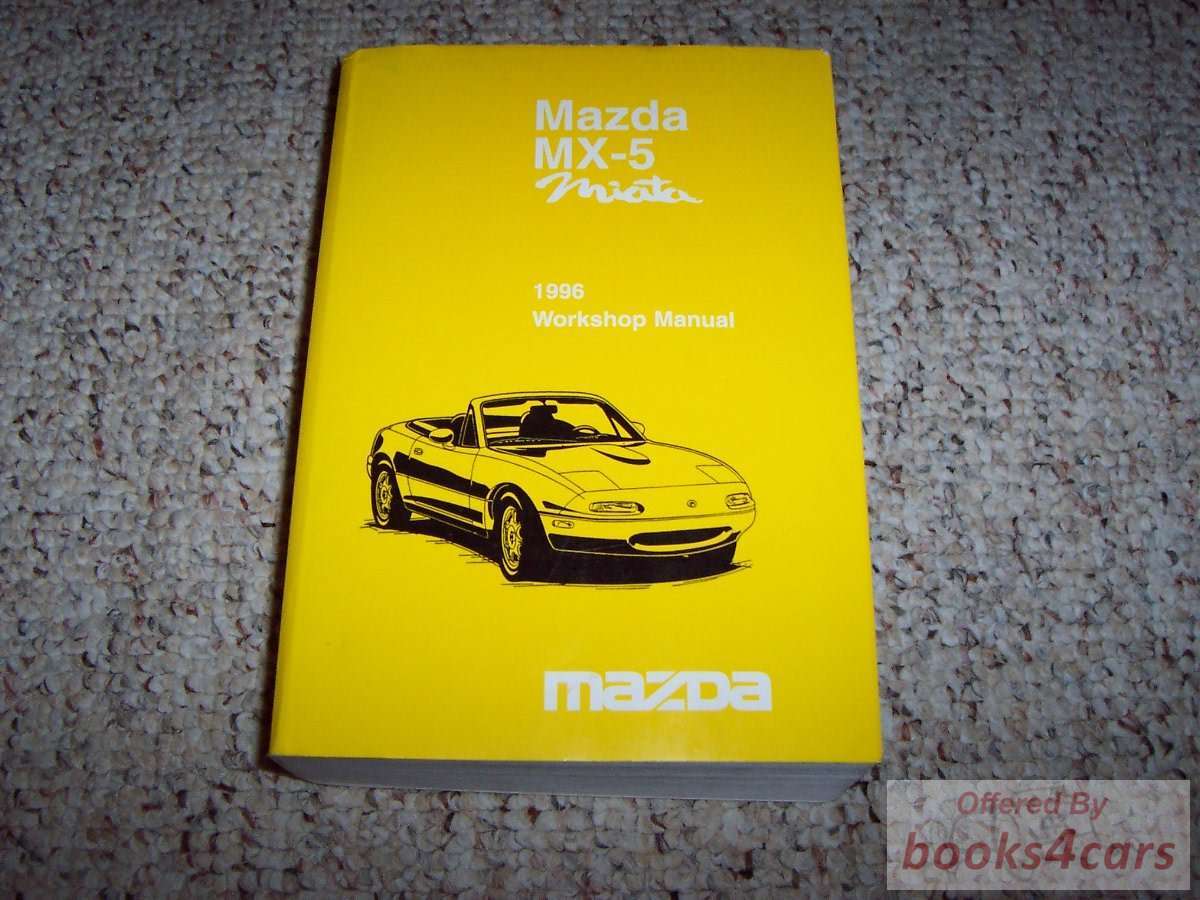 view cover of 1996 Miata Workshop Manual by Mazda MX5 MX-5
