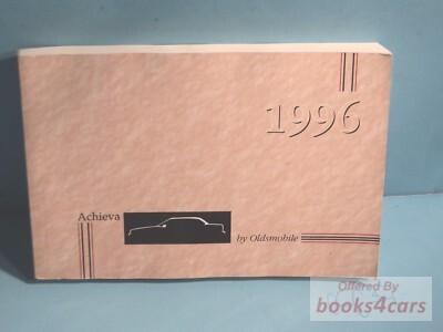 view cover of 1996 Achieva Owners Manual by Oldsmobile