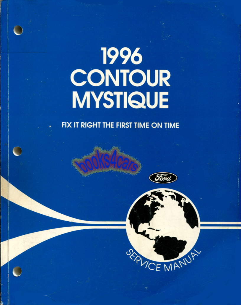view cover of 1996 Contour & Mystique Shop Service Repair Manual by Ford & Mercury