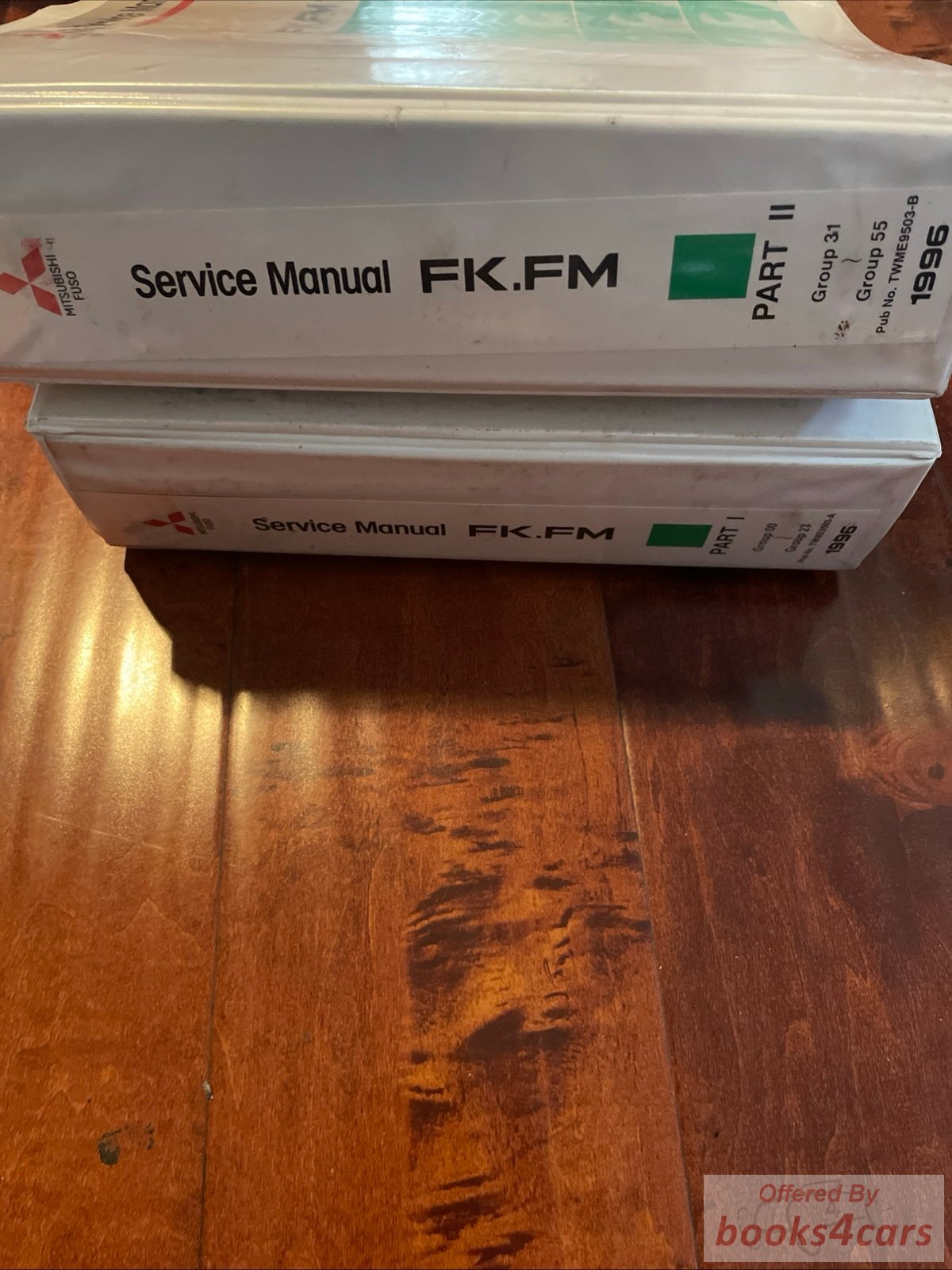 view cover of 1996 Mitsubishi Fuso Commercial Truck FK FM Shop Service Repair Manual 2 Volume Set