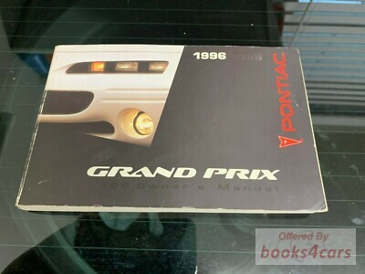 view cover of 1996 Pontiac Grand Prix Owners Manual by Pontiac