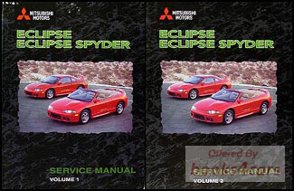 view cover of 1996 Eclipse Shop Service Repair Manual 2 volume set by Mitsubishi