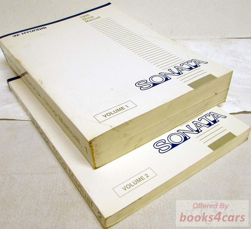 view cover of 1996 Sonata Service Manual 2-volume set by Hyundai
