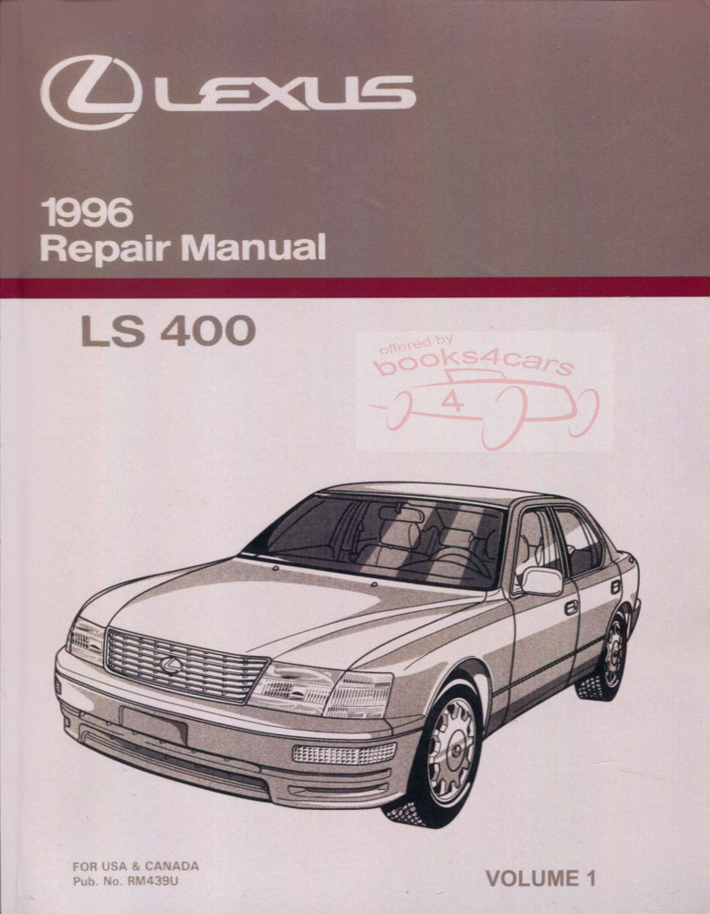 view cover of 1996 LS400 Shop Service Repair Manual by Lexus for LS 400 Powertrain & Suspension volume 1 of 2