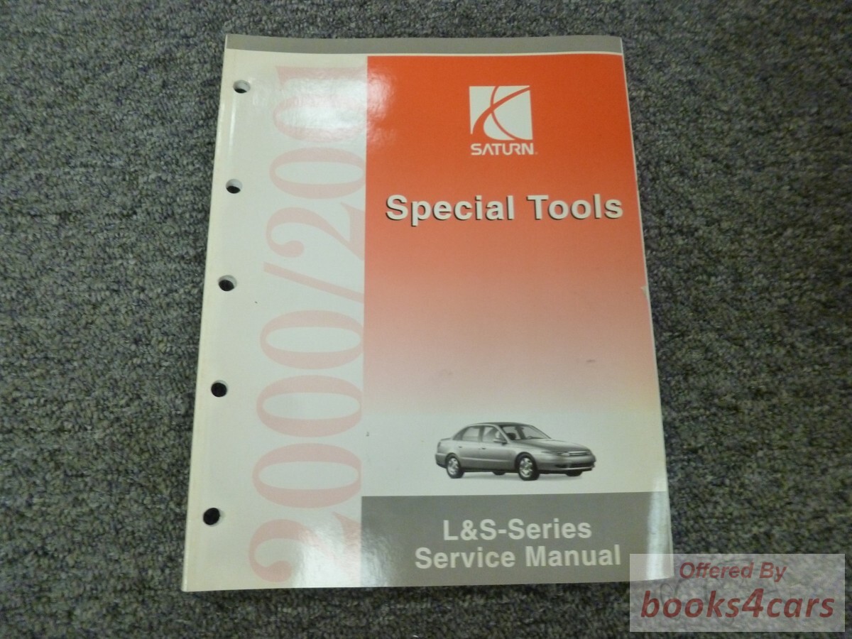 view cover of Special Tools Manual for S-Series, L-Series & VUE by Saturn