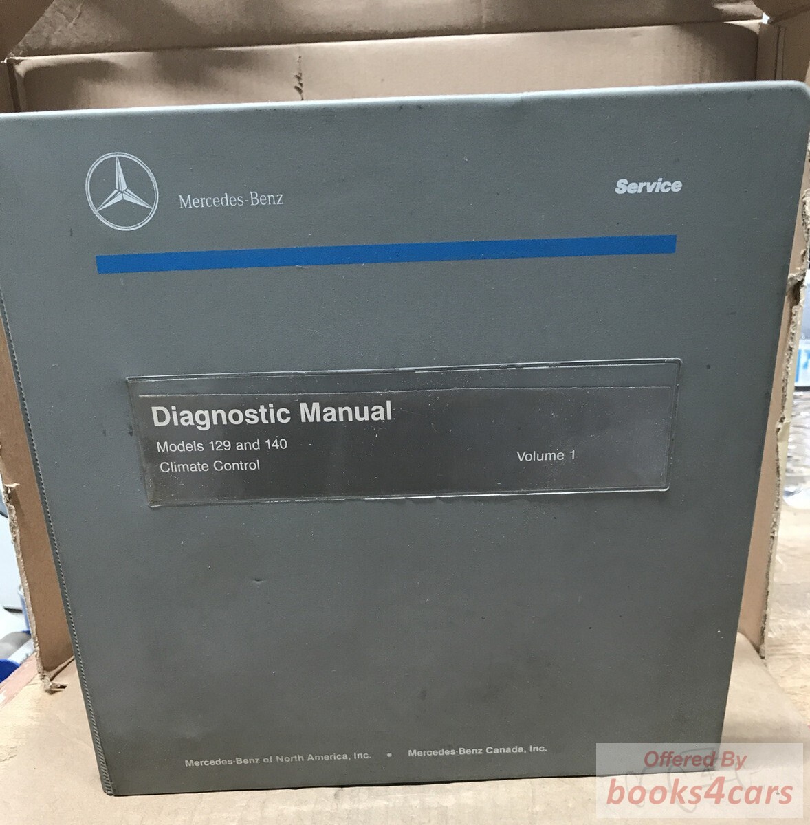 view cover of Climate Control Diagnostic manual by Mercedes
