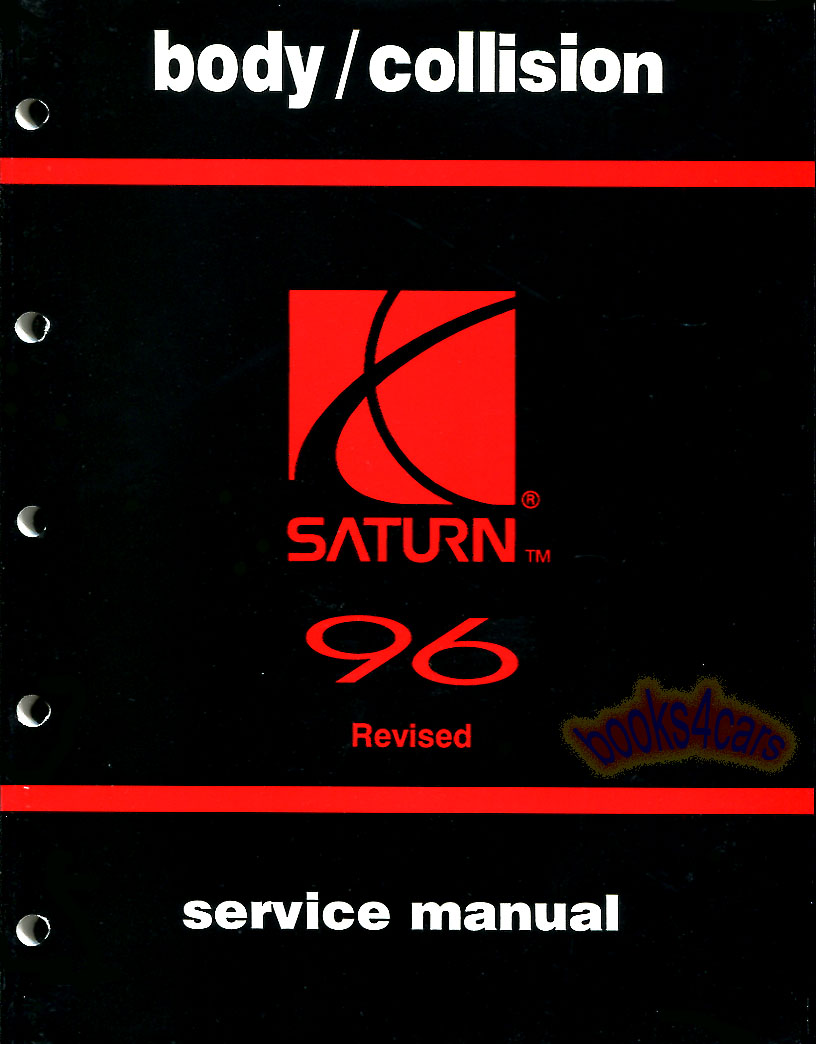 view cover of 1996 Body Collision Shop Service Repair Manual by Saturn