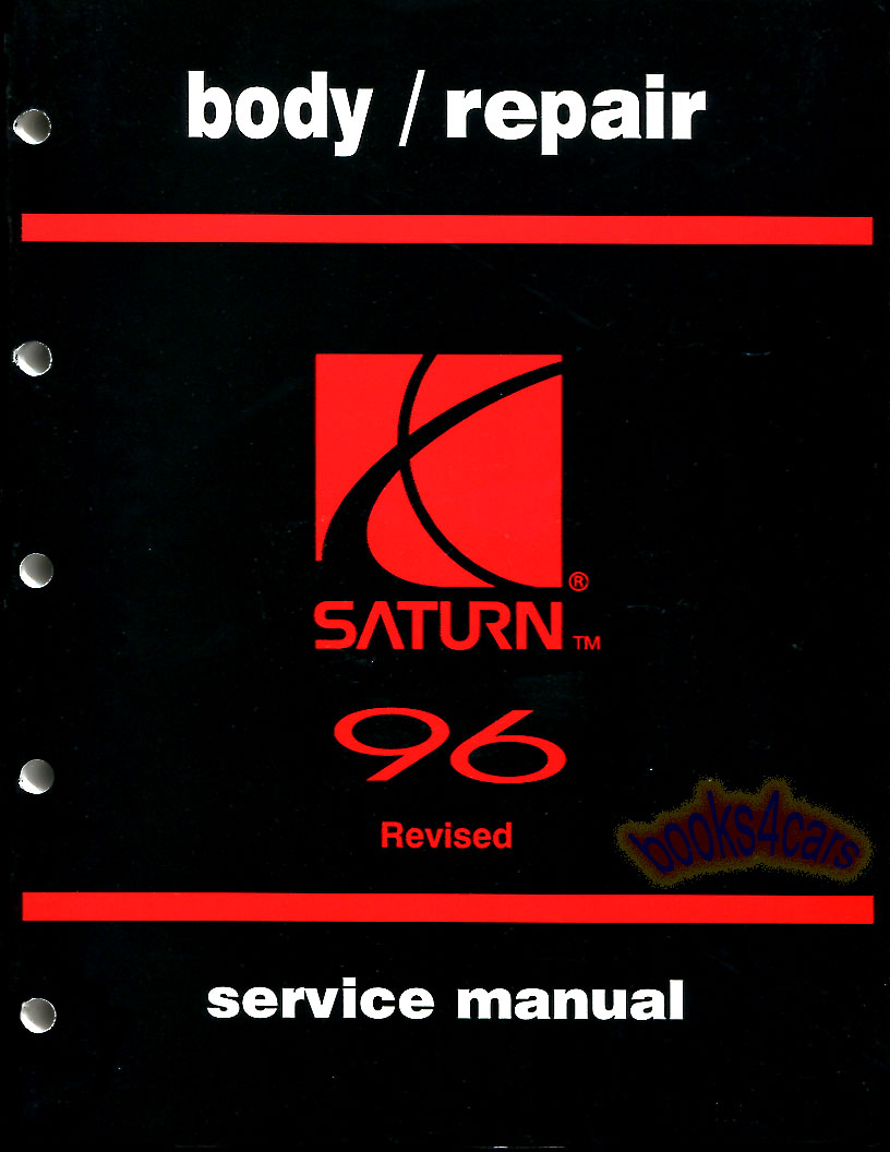 view cover of 1996 Body Repair Shop Service Repair manual by Saturn