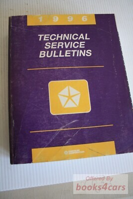 view cover of 1996 Service Bulletins by Chrysler, Plymouth, Dodge, & Dodge Truck in bound volume