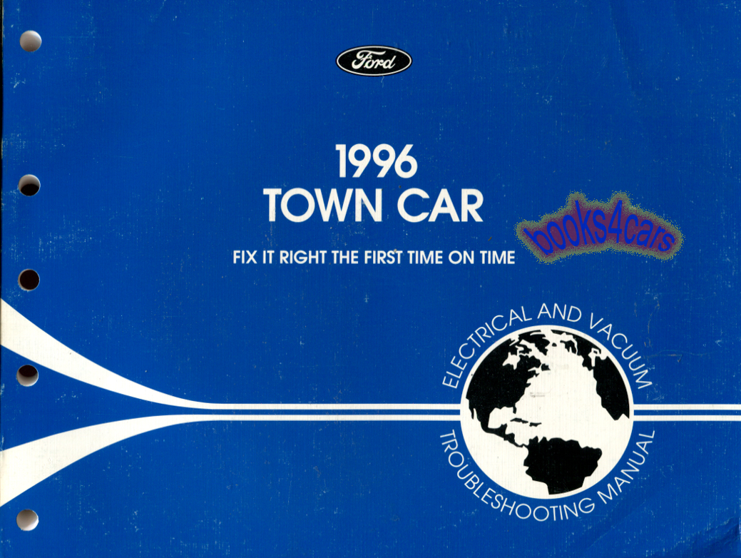 view cover of 1996 Town Car Electrical & Vacuum Troubleshooting Manual by Ford Lincoln