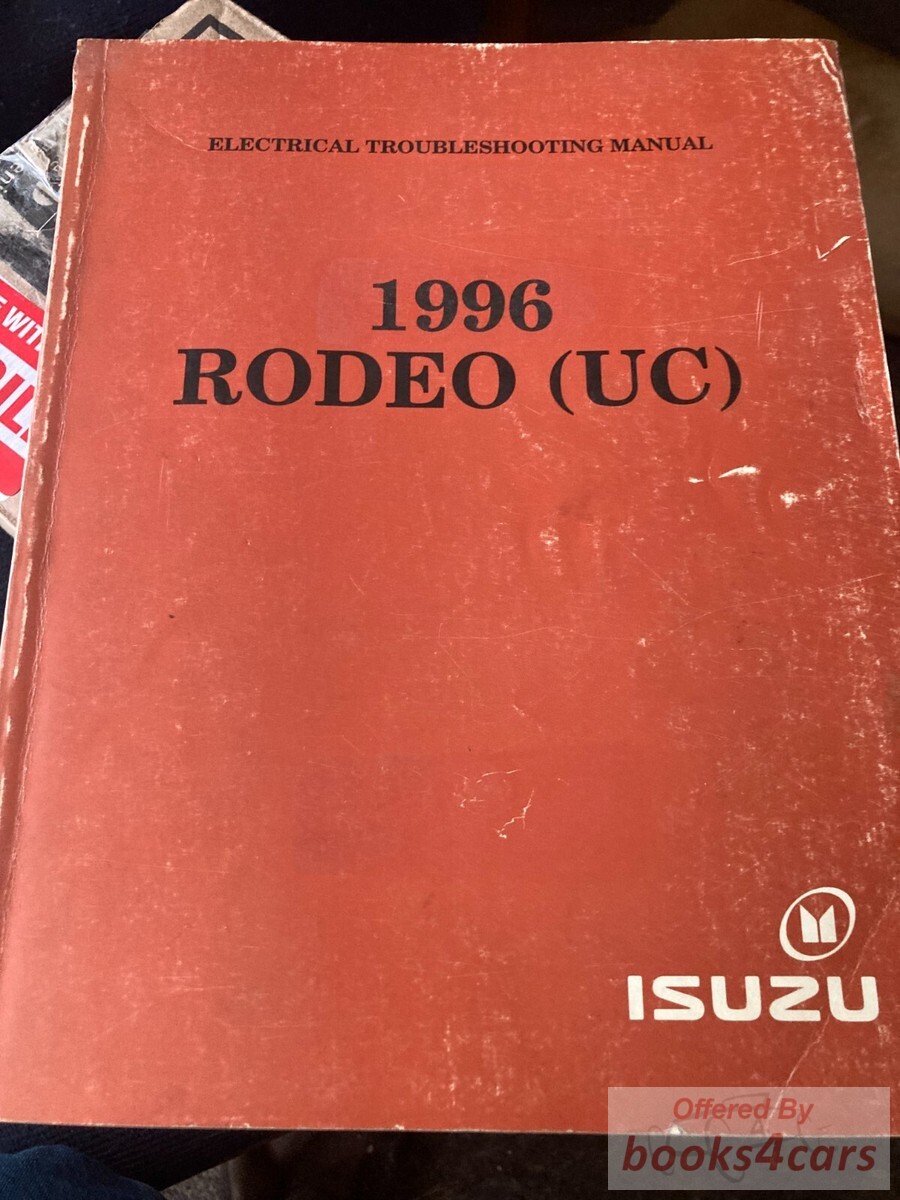 view cover of 1996 Rodeo Electrical Troubleshooting Service Manual by Isuzu