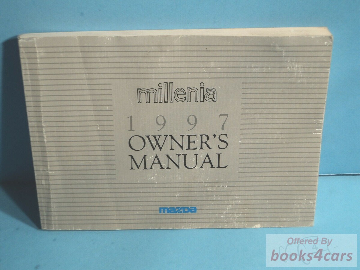 view cover of 1997 Millenia Owners Manual by Mazda
