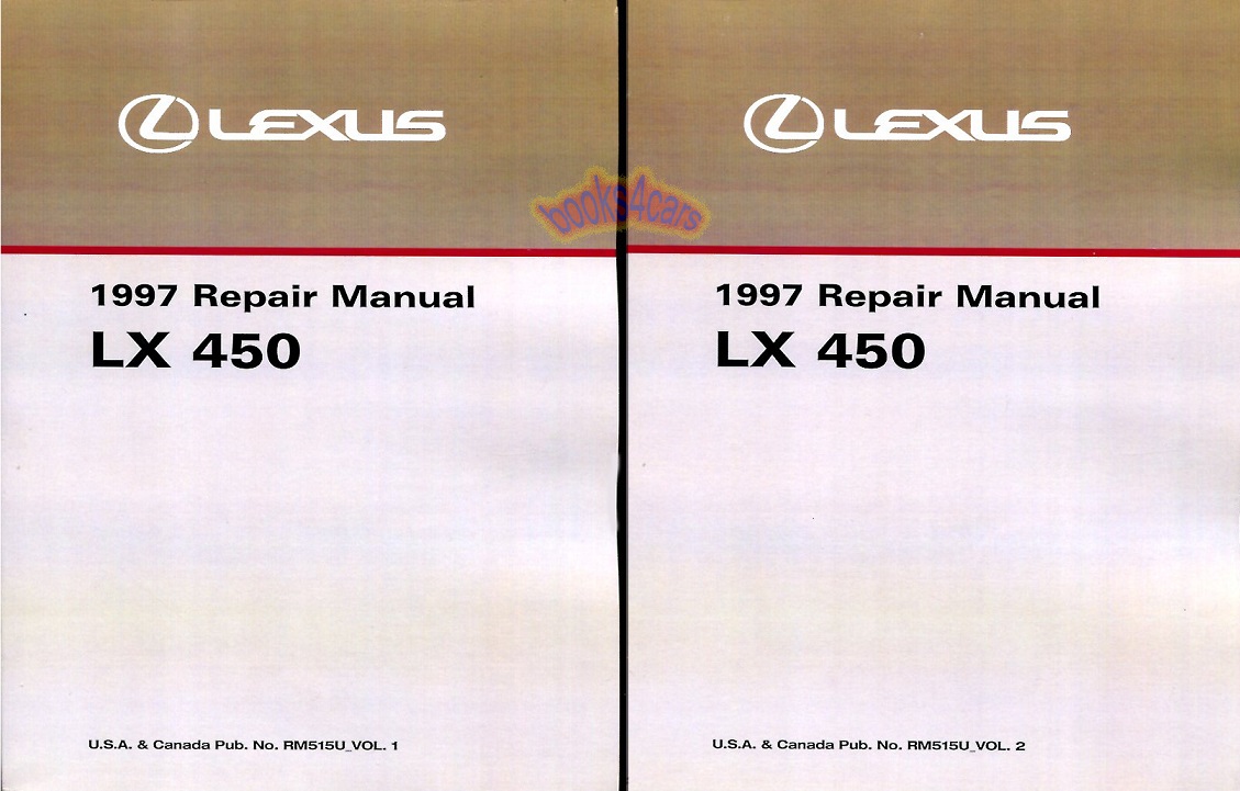 view cover of 1997 LX Shop Service Repair Manual by Lexus for LX450