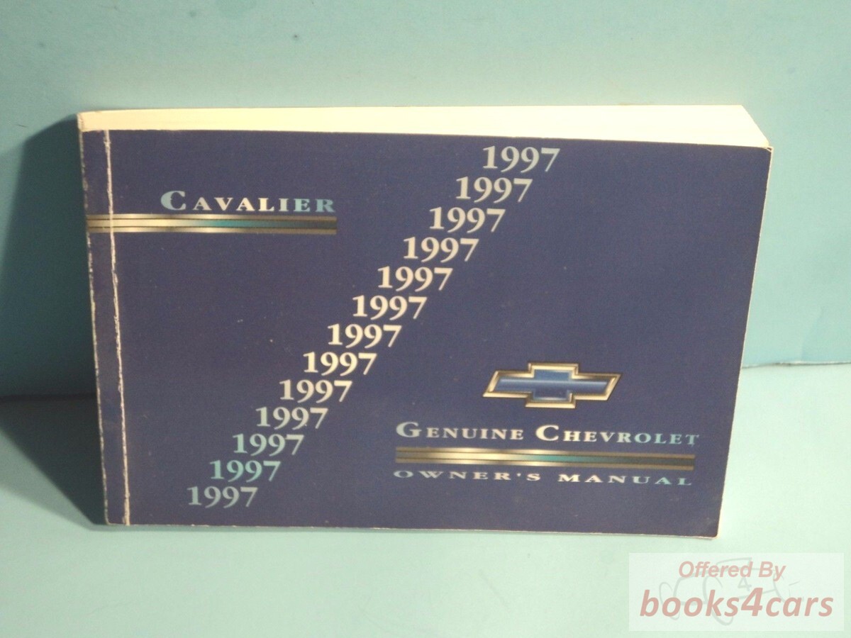 view cover of 1997 Cavalier Owners Manual by Chevrolet
