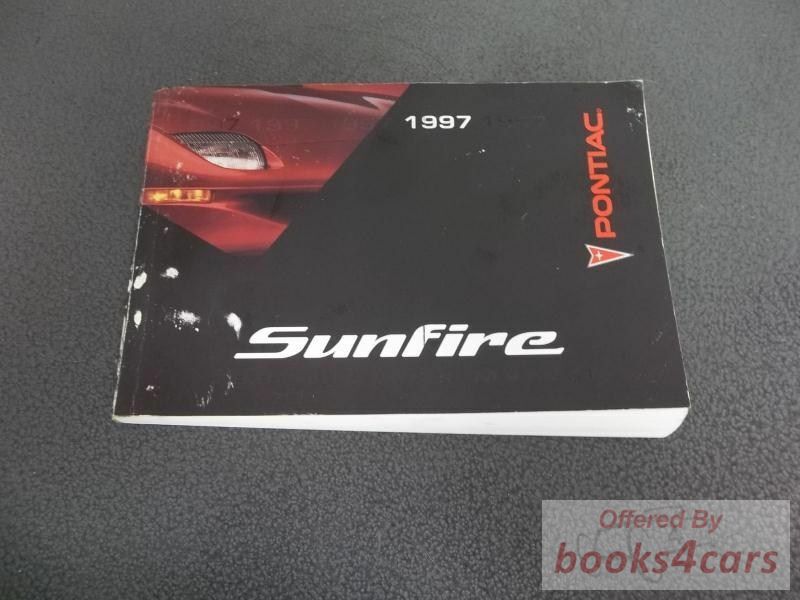 view cover of 1997 Sunfire Owners manual by Pontiac