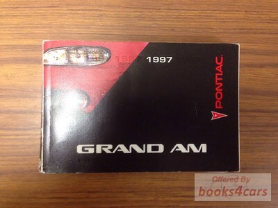 view cover of 1997 Grand Am Owners Manual by Pontiac