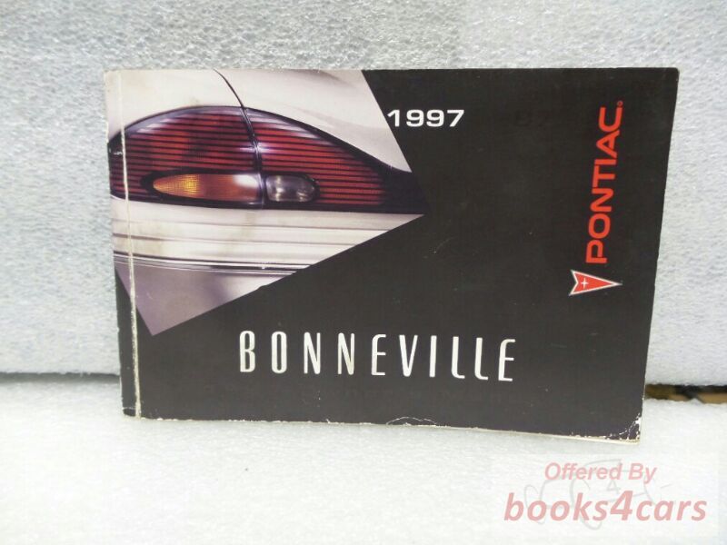 view cover of 1997 Bonneville Owners Manual by Pontiac