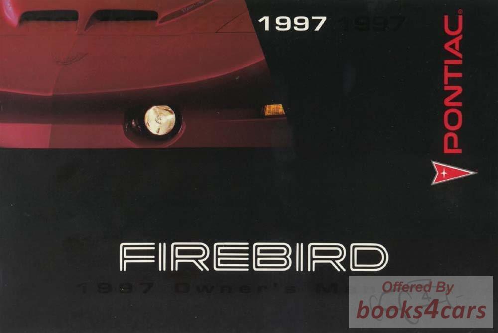 view cover of 1997 Firebird Owners Manual by Pontiac
