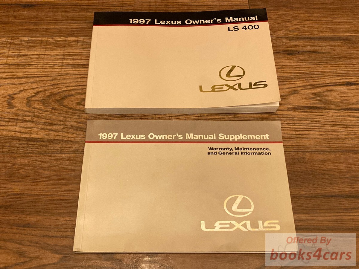 view cover of 1997 LS400 Owners Manual by Lexus for LS 400