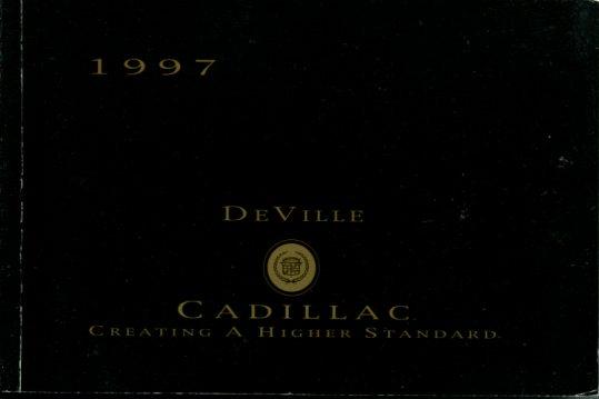 view cover of 1997 Deville & Concours Owners Manual by Cadillac