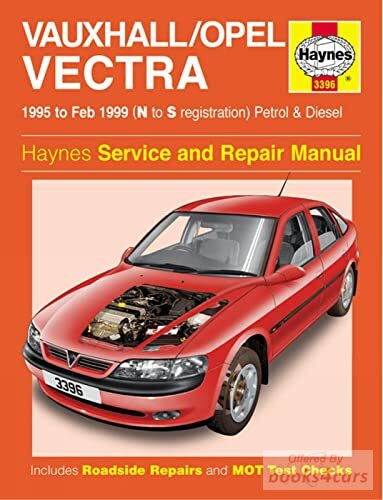 view cover of 1995-1999 Vectra Shop Service Repair Manual for Opel & Vauxhall by Haynes 4 cylinder models