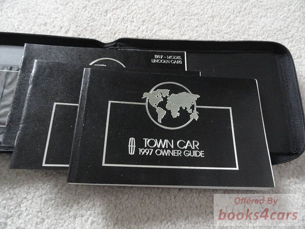 view cover of 1997 Town Car Owners manual by Lincoln for Town Car