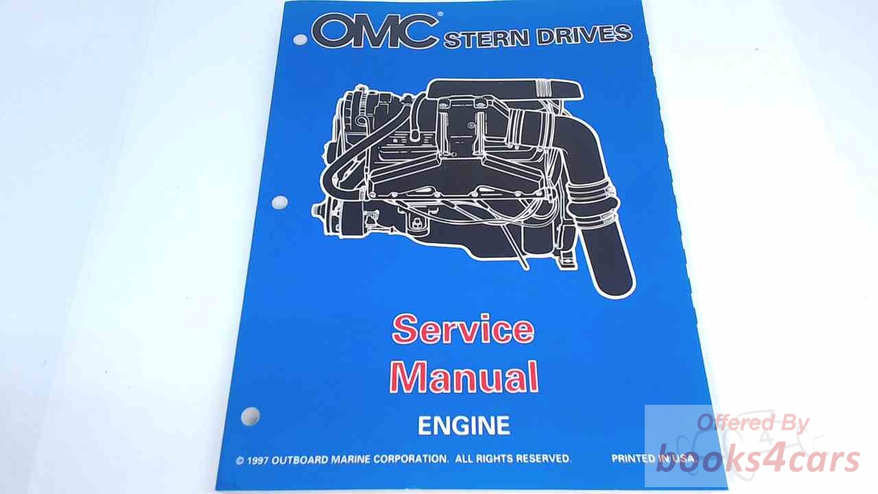 view cover of 1997 OMC Stern Drives Engine Service Manual by OMC