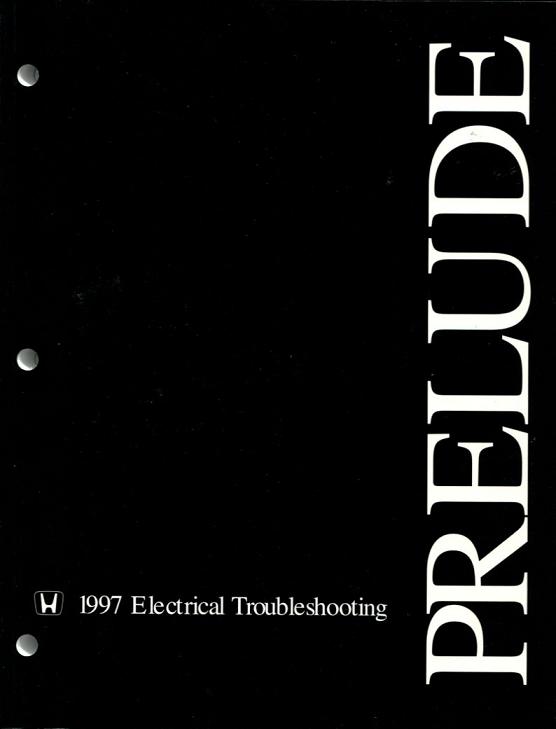 view cover of 1997 Prelude Electrical Trobleshooting Manual by Honda