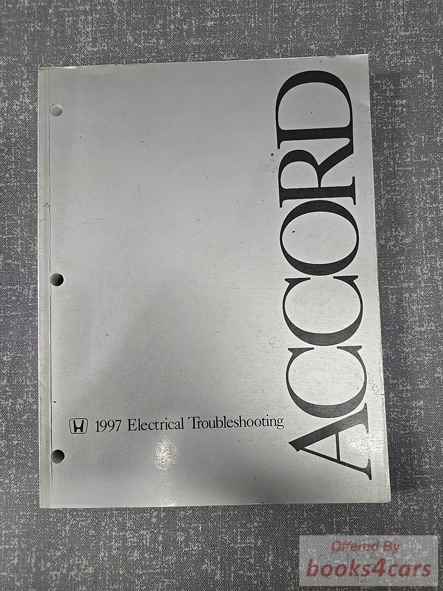 view cover of 1997 electrical troubleshooting manual by Honda for Accord