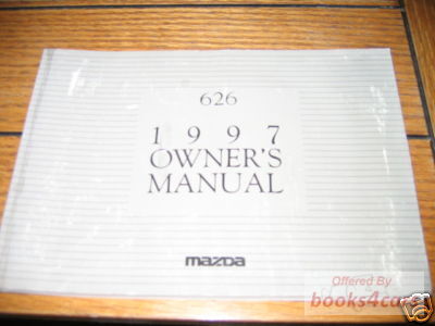 view cover of 1997 626 Owners Manual by Mazda