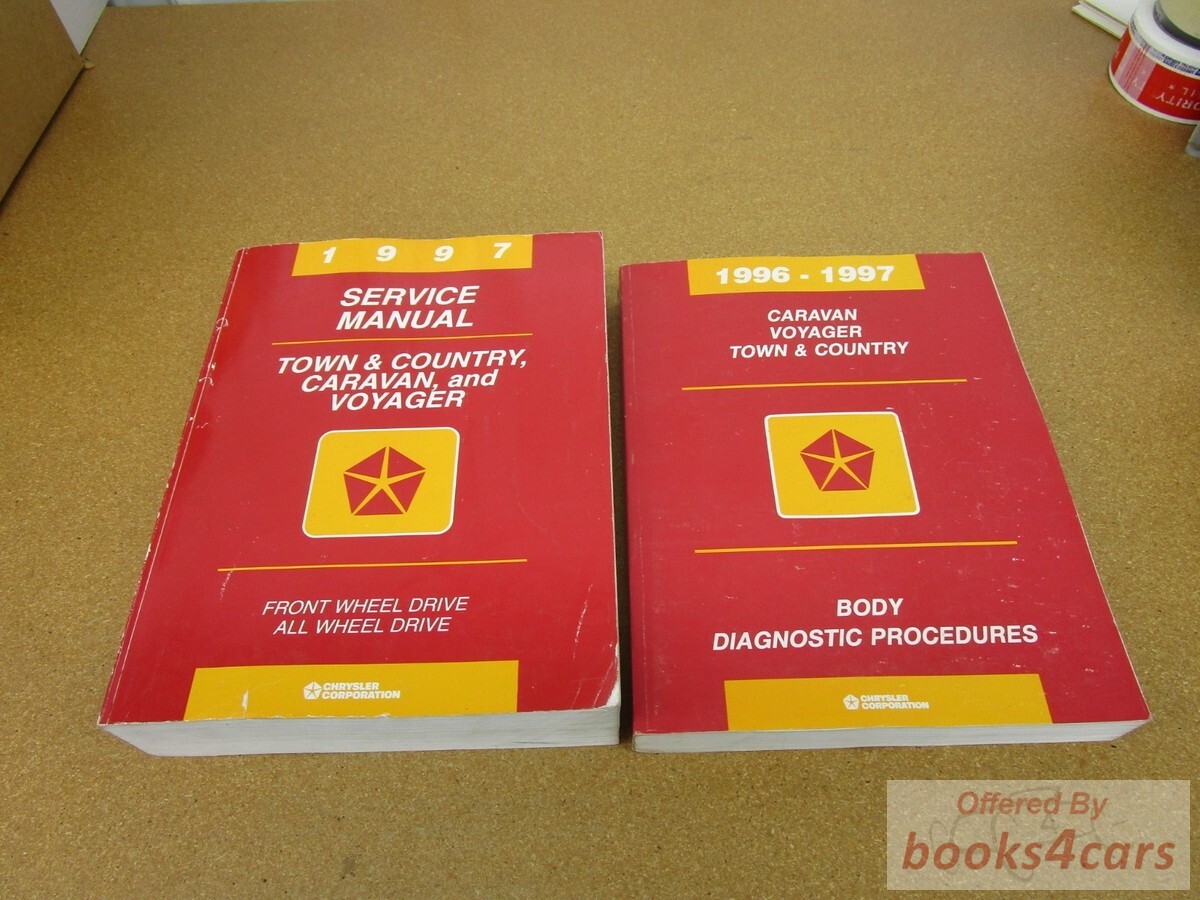 view cover of 1997 Minivan shop service repair manual for Caravan Voyager and Town & Country by Chrysler Dodge & Plymouth