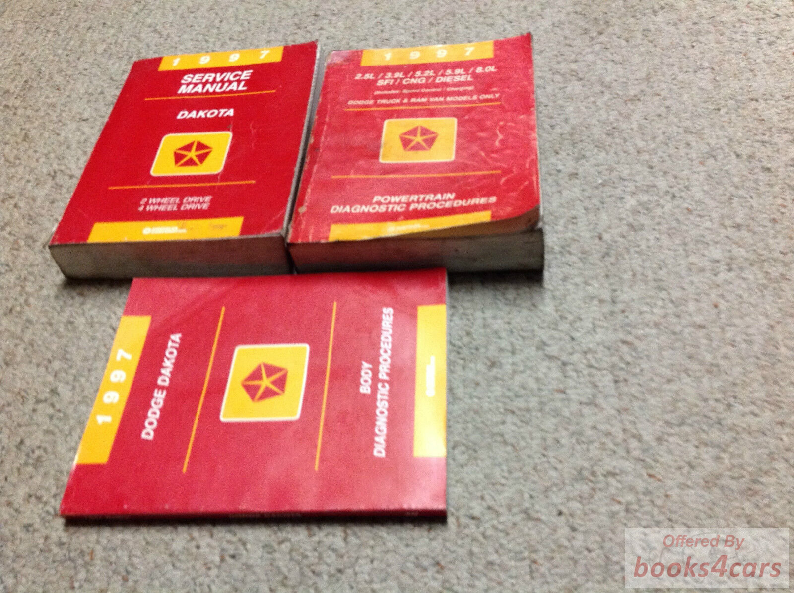 view cover of 1997 Dakota shop Service repair Manual by Dodge Truck