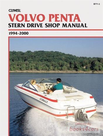 view cover of 1994-2000 Stern Drives Marine Shop Service Repair Manual, 760 pages by Clymer for Volvo