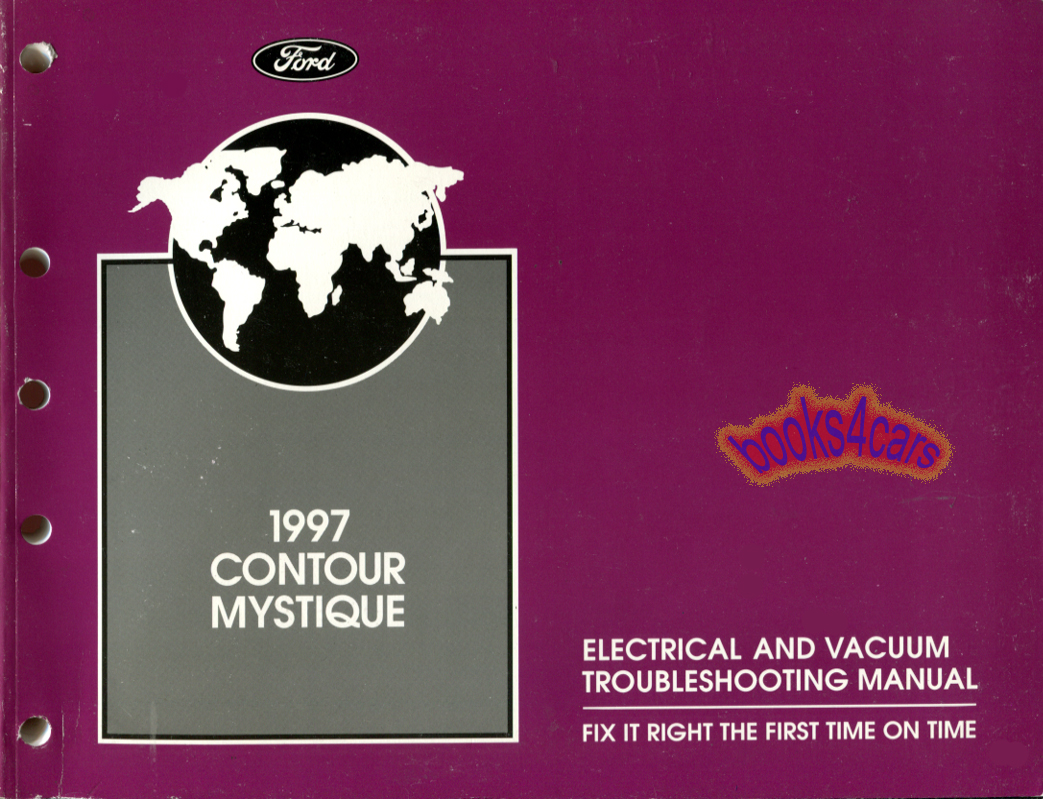 view cover of 1997 Contour & Mystique electrical & vacuum troubleshooting manual by Ford & Mercury