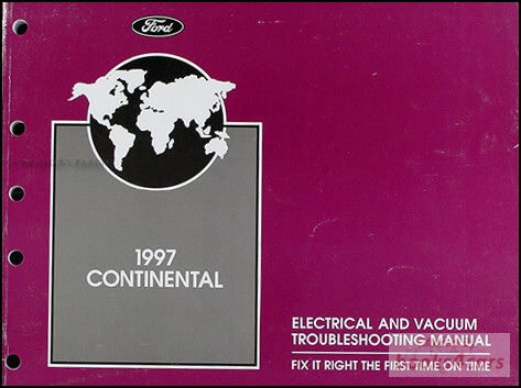 view cover of 1997 Continental Electrical & Vacuum Troubleshooting Manual by Lincoln