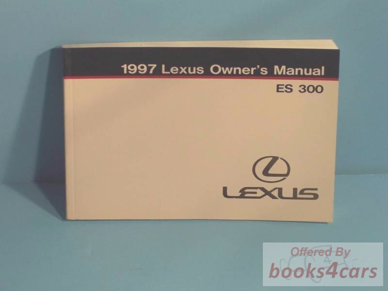 view cover of 1997 ES300 Owners Manual by Lexus for ES 300