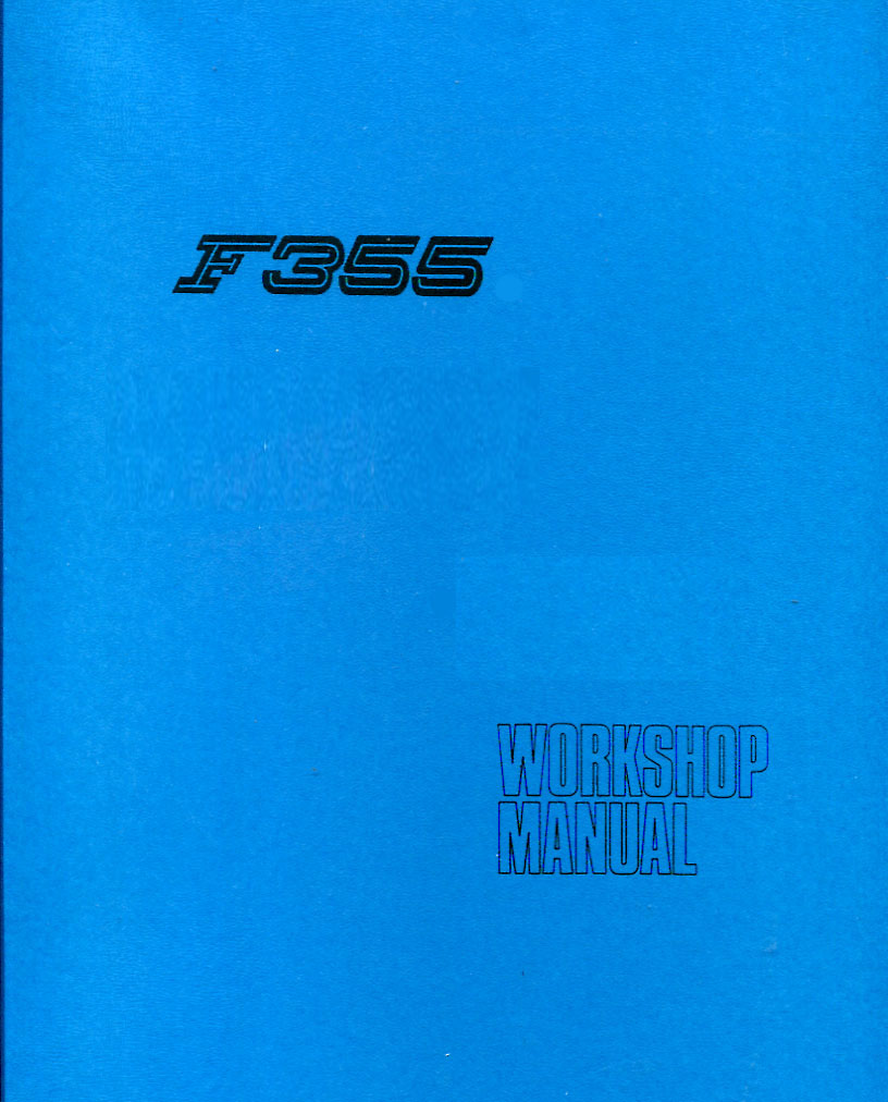 view cover of F355 Electrical Shop Service Repair Manual by Ferrari includes Cabriolet