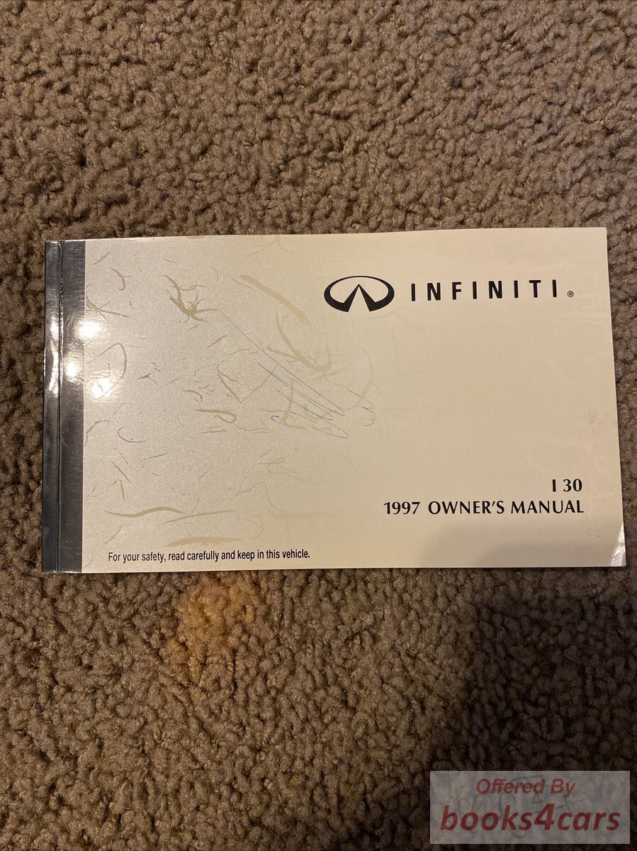 view cover of 1997 Infiniti I30 Owners Manual for the I 30