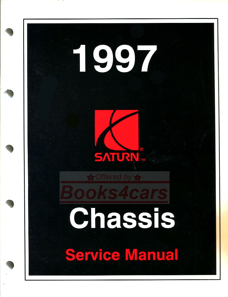 view cover of 1997 Chassis Shop Service Repair Manual by Saturn