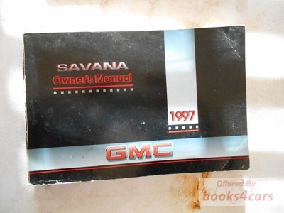 view cover of 1997 Savanna Owners Manual by GMC