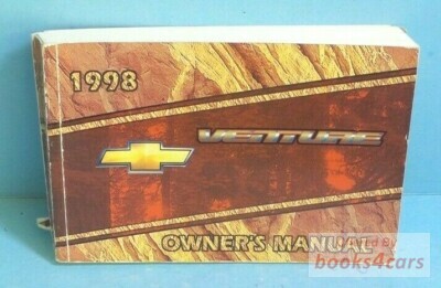 view cover of 1998 Venture owners manual by Chevrolet