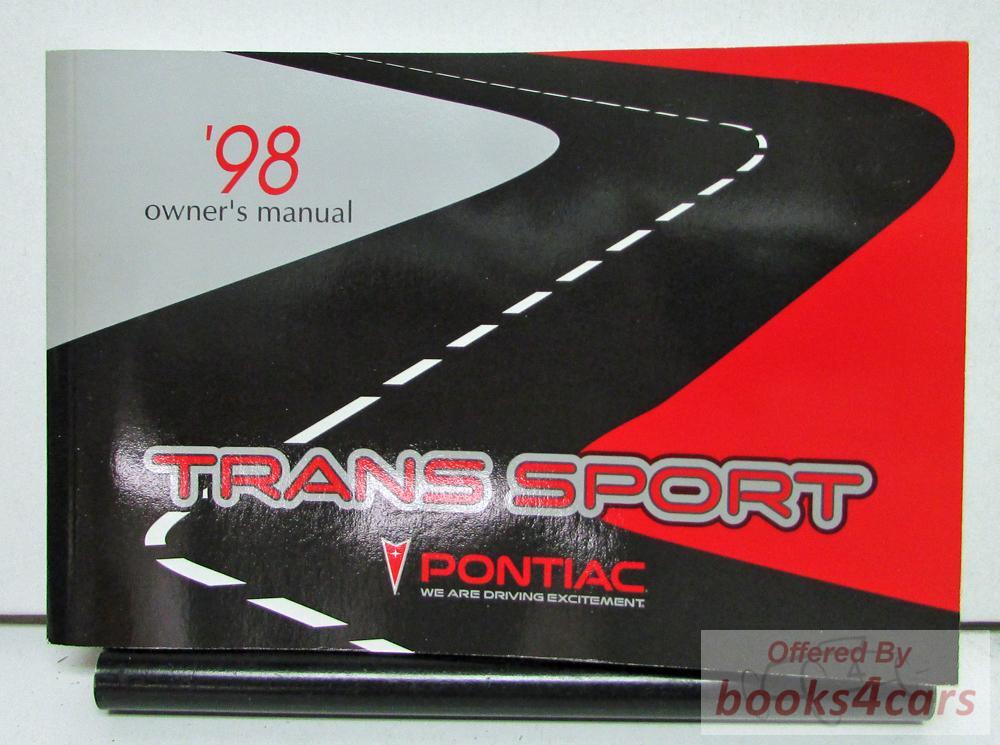 view cover of 1998 Trans Sport Owners Manual by Pontiac