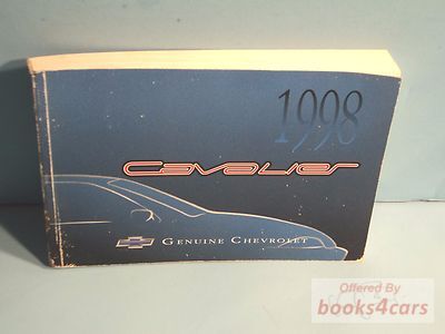 view cover of 1998 Cavalier Owners Manual by Chevrolet