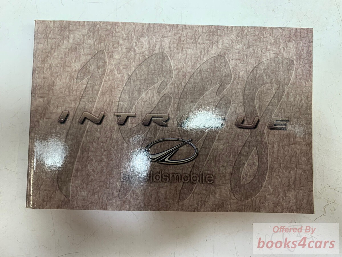 view cover of 1998 Intrigue Owners Manual by Oldsmobile