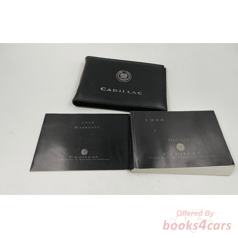 view cover of 1998 DeVille Owners Manual by Cadillac