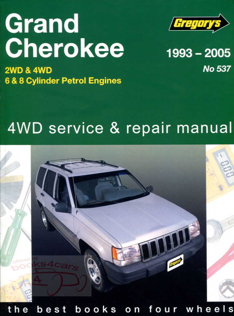 view cover of 1993-2004 Jeep Grand Cherokee shop service repair manual by Gregory